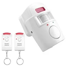 Infrared Motion Sensor Alarm - Burglar Alarm with 2 Remote Controls,3658