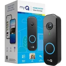 myQ Video Doorbell | 2K Camera, Battery/Wired, Color Night Vision, Live with 2