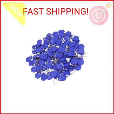 ETEKJOY 100 PCS 125KHz RFID Key Fob Proximity ID Card Token Tag Keypad Card for