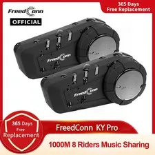 Freedconn KY Pro Motorcycle Intercom Bluetooth helmet Headset Motorbike 6 Riders