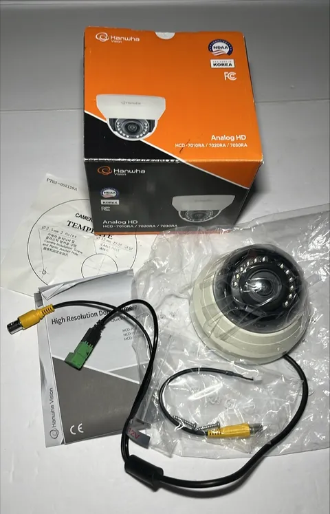 NEW! Hanwha Vision 4MP QHD Analog IR Indoor Dome Security Camera HCD-7010RA
