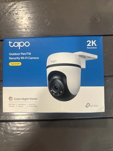 Tapo C510W, 2k Outdoor Pan/tilt Security Wi-fi Camera, 360° View NEW SEALED