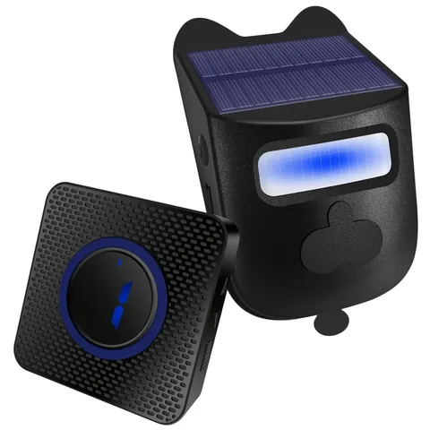 Wireless Doorbell and Motion Sensor Alarm | Long Range Driveway Alert System ...