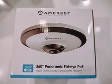 Amcrest 5MP IP Camera POE Security Indoor Dome IP5M-F1180EW 360° Indoor Fisheye