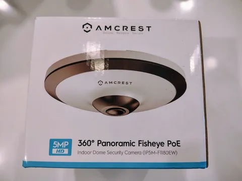 Amcrest 5MP IP Camera POE Security Indoor Dome IP5M-F1180EW 360° Indoor Fisheye
