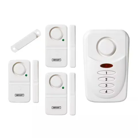 Defiant Wireless Home Security Door Window Alarm Kit THD-WK