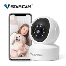 1080P WiFi Indoor Security Camera 360° Pan Tilt Night Vision Motion Detection