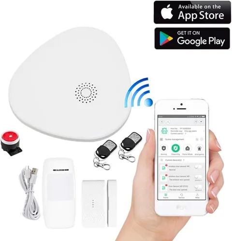 WiFi Home Security Alarm System, APP Control, Message Push, SMS, Voice Phone Cal