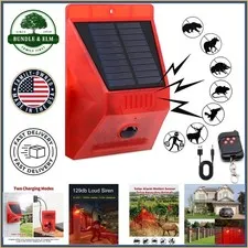 Remote-Controlled Solar Strobe Alarm with Motion Detection for Farm Security