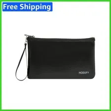 Elegant Fireproof Document Bag with Zipper - Water Resistant & Spacious Design