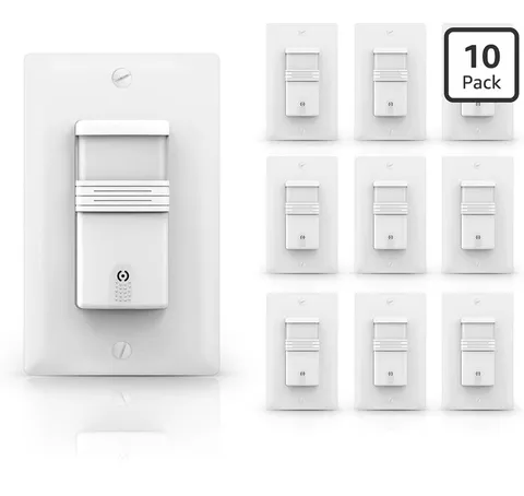 ECOELER 10 Pack Occupancy Motion Sensor Light Switch, PIR Infrared Motion