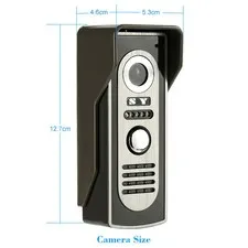 7” Wired Video Door Phone System Visual Intercom Doorbell With Indoor Monit WUHB