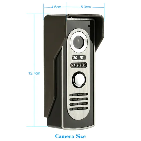 7” Wired Video Door Phone System Visual Intercom Doorbell With Indoor Monit WUHB