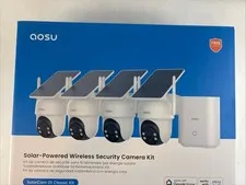 AOSU Solar Powered Wireless Security Camera Kit SOLARCAM D1 CLASSIC KIT