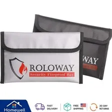 Reliable 5x8 Fireproof & Waterproof Money Bags for Cash and Important Items