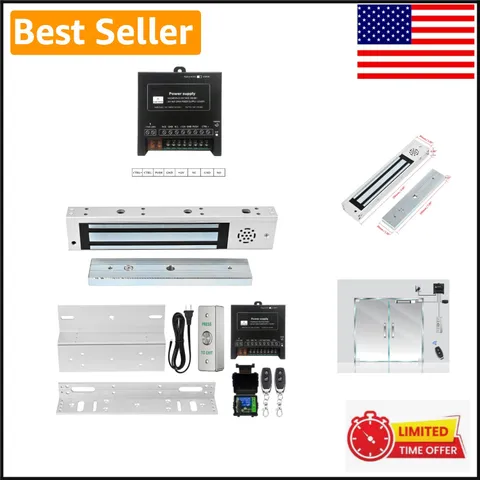Inswinging Door Access Control System with 165FT Remote - Alarm Beeper Included