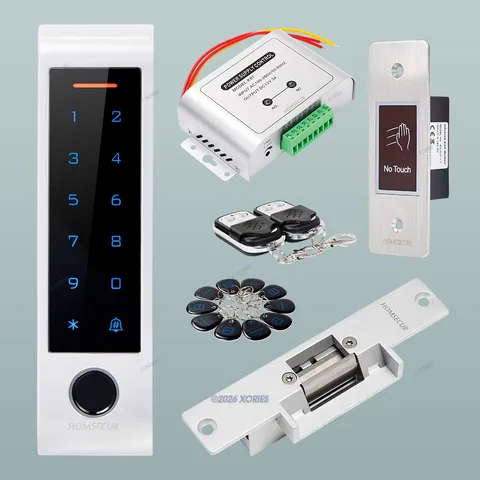 HOMSECUR IP66 APP WIFI RFID Access Control Set NC Strike Lock