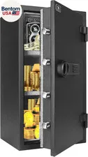 Fireproof Safe, 3.47 Cubic Feet Safe Box, Large Steel Money Safe Home Safes with