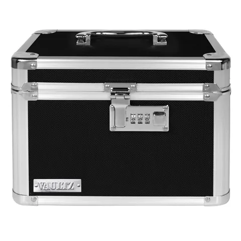Vaultz Combo Lock Storage Box, Medium Density Fiberboard, 10” x 7.25” x 7.75”