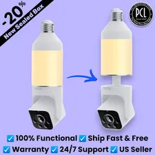 ✅ WYZE Bulb Cam | Adjusts to Fit Most Light Fixtures - 1pc ✅