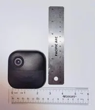 Wireless smart security camera, two-year battery life, two-way communication.