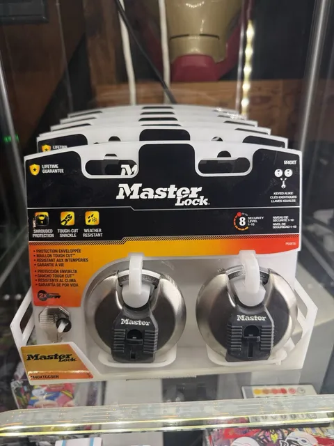 NEW!! 2 Pack Master Lock Heavy Duty Outdoor Shrouded Padlock 2 Key M40XT
