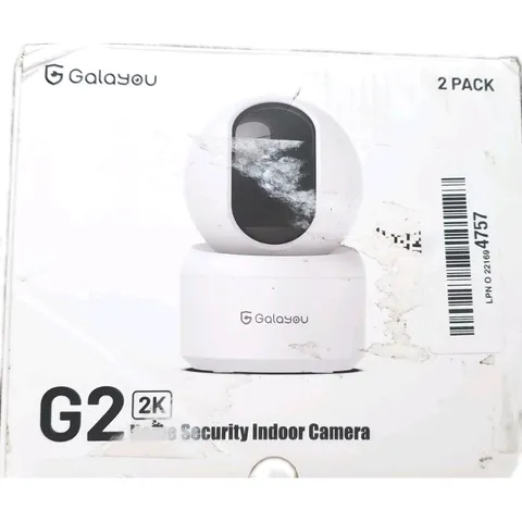 2K Galayou G2 Indoor Cameras 360 WiFi Home Security Camera 2-PACK Alexa Google