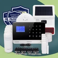 HOMSECUR Wireless WIFI 4G GSM LCD Burglar Alarm System+PIR+5*Door Sensor