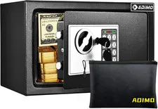Safe Box for College Dorm Room with Fireproof Waterproof Bag, Money Safe with Ke