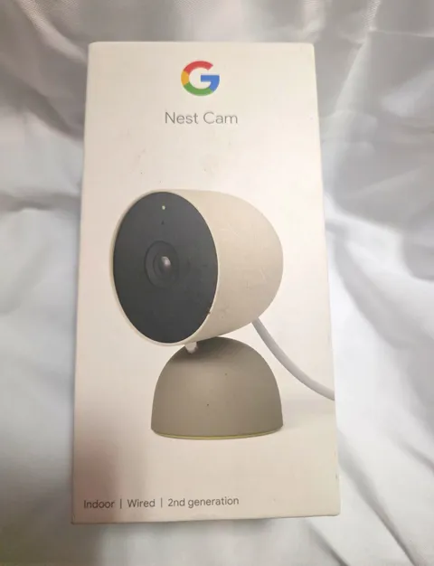 Google Nest Cam 2nd Gen Indoor Wired 1080p Beige GJQ9T