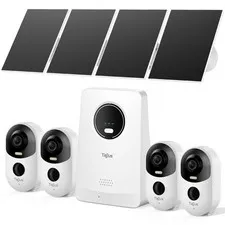 2K Solar Security Cameras Wireless Outdoor System, No Subscription