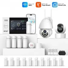 4G Home Alarm Smart Home WIFI Security Alarms for Home House Touch Screen Alarms