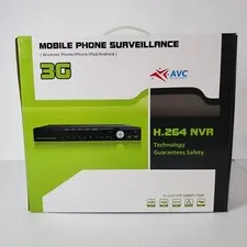 AVC Security Systems NVR H.264 Mobile Phone Surveillance 3G 3TB Network Recorder