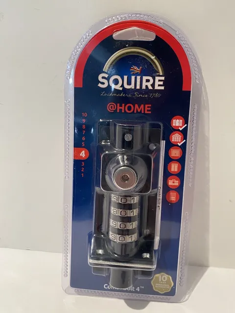Squire @Home Combi Bolt 4 Wheel Combination 120 mm Lock Model COMBI4 New