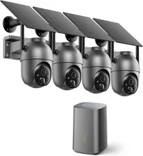 Security Cameras Wireless Outdoor (4-cam-kit), No Subscription Fee | 64GB 