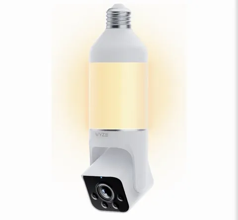 Wyze Bulb Cam 2K Smart Security Camera LED Light Bulb WiFi Color Night Vision