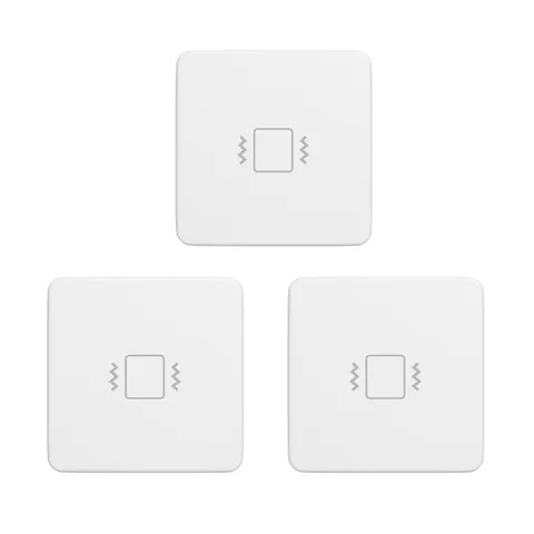 Zigbee Vibration Sensor 3 Pack with 110Db Alarm, Zigbee Hub Required,Adjustable