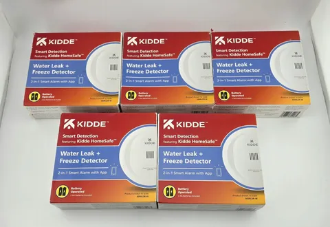 5 New Kidde Smart Water Leak and Freeze Detector WiFi Alexa Google 60WLDR-W 