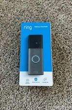 Ring - Battery Doorbell (newest model) Retinal 2K with wide-angle video Gray