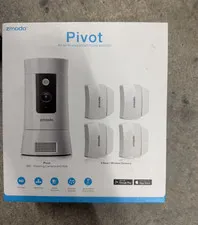 Zmodo Pivot Wi‑Fi Indoor 360° 1080p HD Security Camera w/ 4 Door Sensors