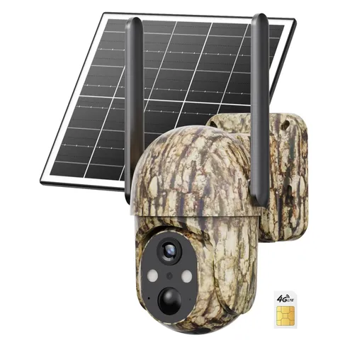 [Summerwins] 4G LTE Wireless Solar Powered Security Camera CB114S – 2K HD Live V
