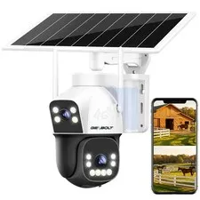 4G AOV Cellular Solar Security Camera Outdoor Wireless 15600mAh
