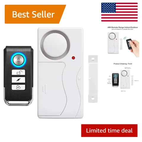 Magnetically Triggered Door Alarm - Wireless Security System for Peace of Mind