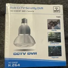 BULB CCTV SECURITY DVR HD 1080P WIFI CAMERA