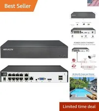 10CH 4K NVR with Intelligent Motion Detection & Dual Output - 8TB Compatible