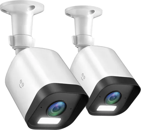 2‑Pack Hawk 3 Smart Outdoor Surveillance Camera 4MP 2K Color Night Vision