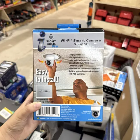 Sight Bulb WiFi Smart Camera & Light Pro, 75W Equivalent LED Light 1D