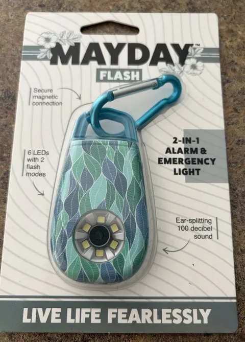 Mayday Flash, 2 in 1 Alarm & Emergency Light - Blue NEW Walking Hiking Safety