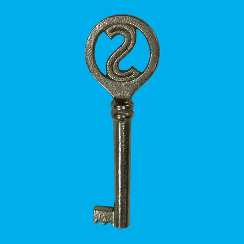 Replacement 'S' Key for Compatible Lock on Wardrobe, Drawer, Cabinet, Chests BZP