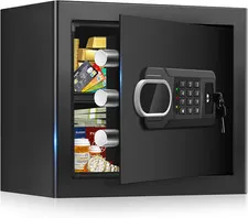 1.8 CUFT Fire Proof Safe for Home Documents, Steel Security Fireproof Safe with